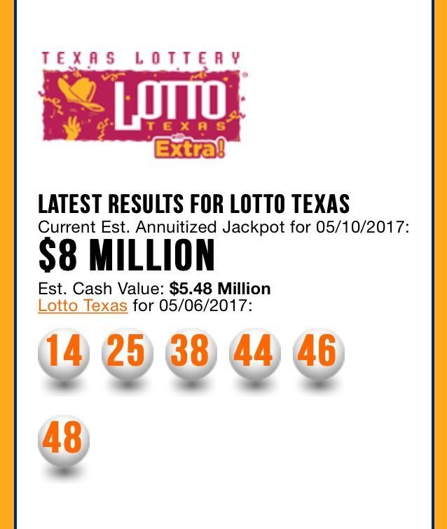 The Latest Texas Lottery Drawing Results 2018 Texas Induced Info