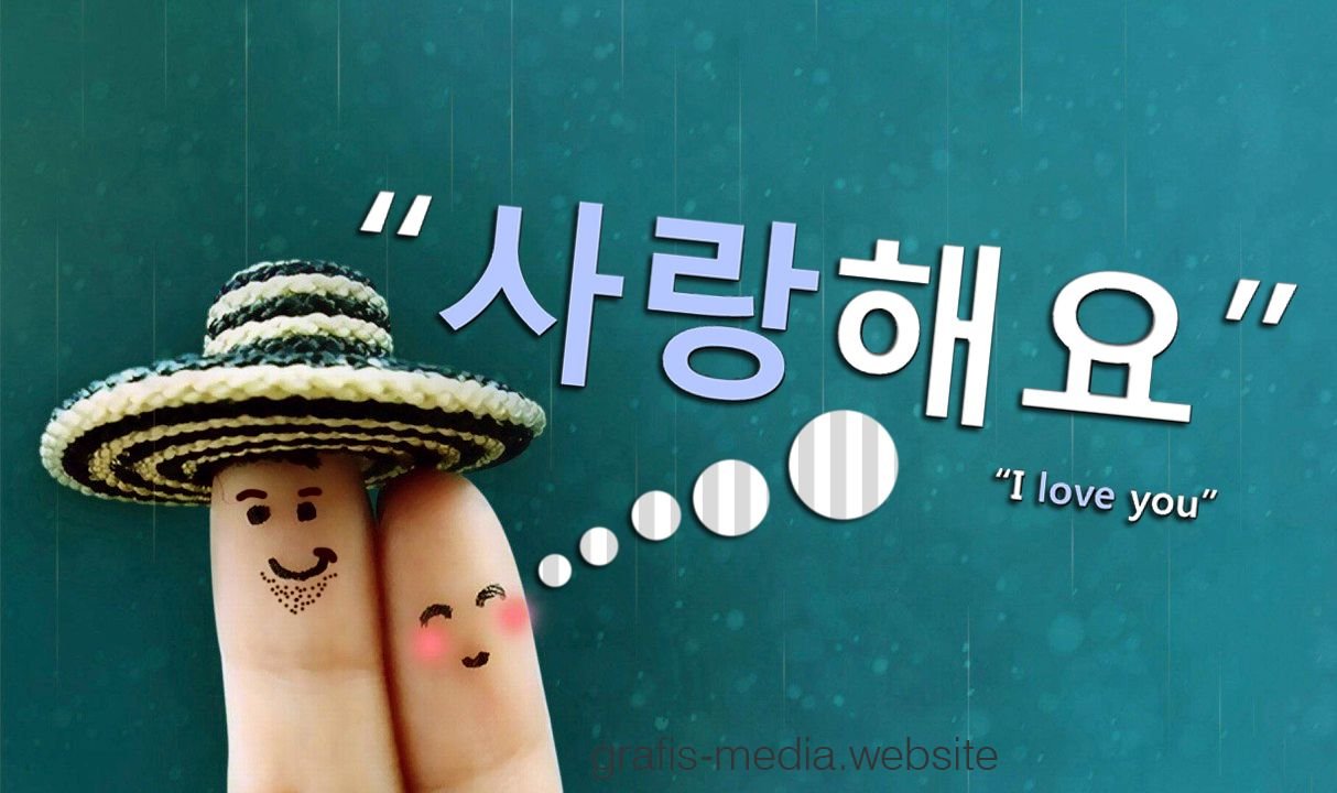 Gambar Tulisan Korea I Love You Saranghae Steemkr