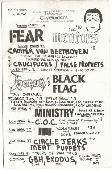 The Day Black Flag Venom Came To New Jersey