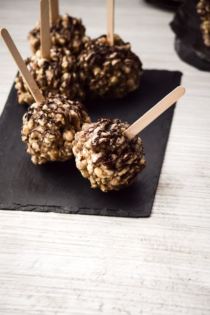 Chocolate Drizzled Black Sesame Popcorn Balls (5).jpg