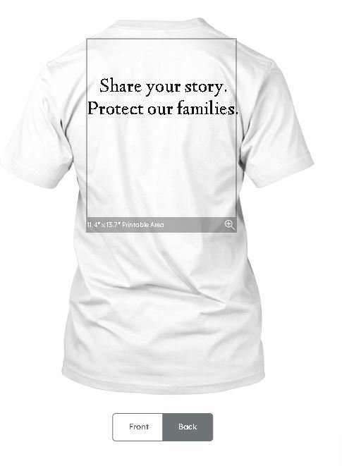 family protection white tshirt back.JPG