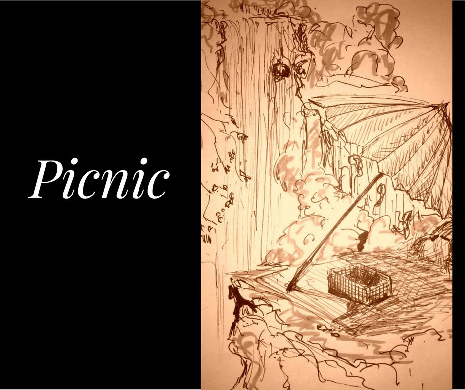 Picnic (A Zombie Bear Poetry/Sketch Collaboration)