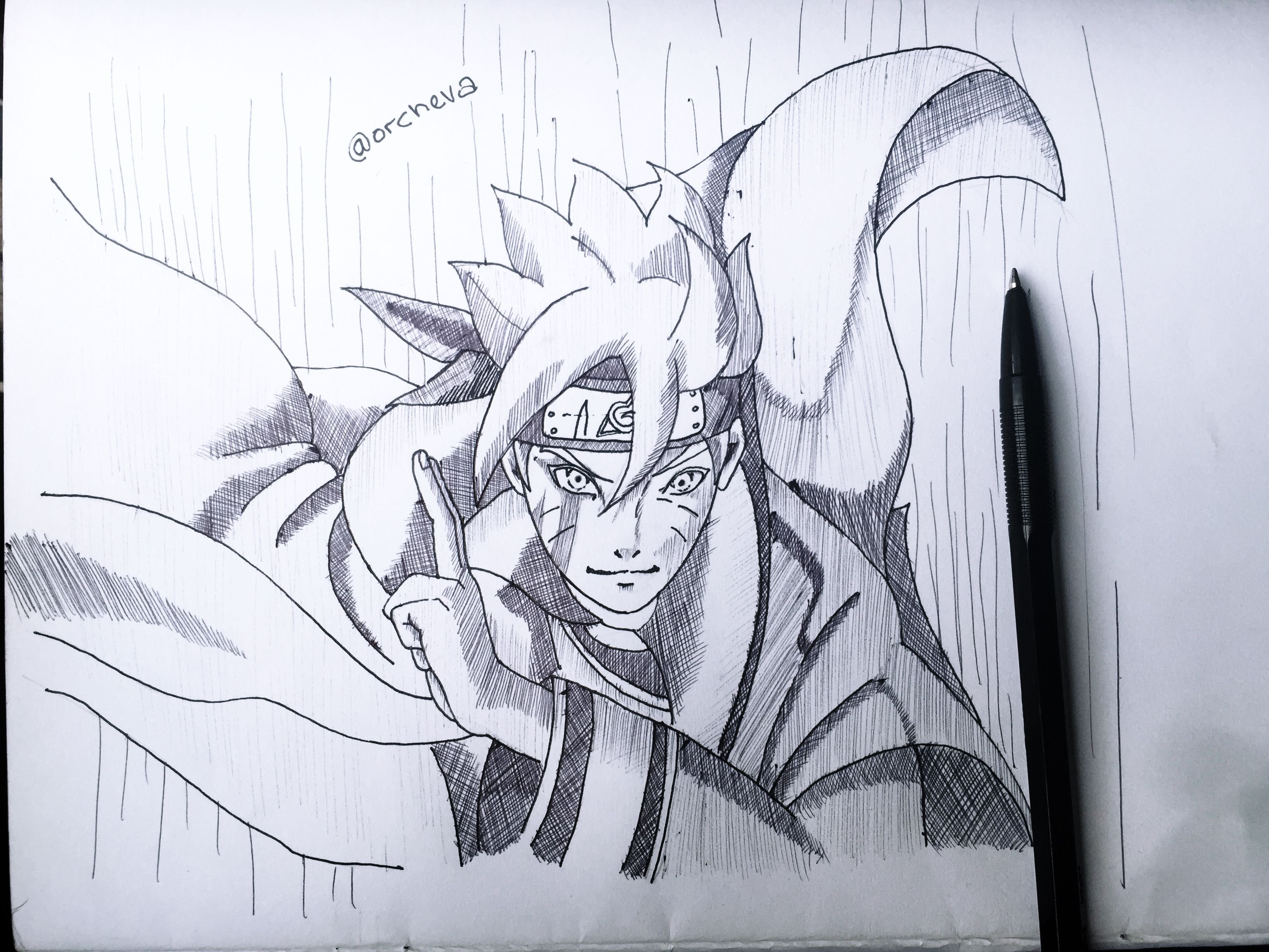 Gambar Lukisan  Pensil Naruto  Cikimm Com