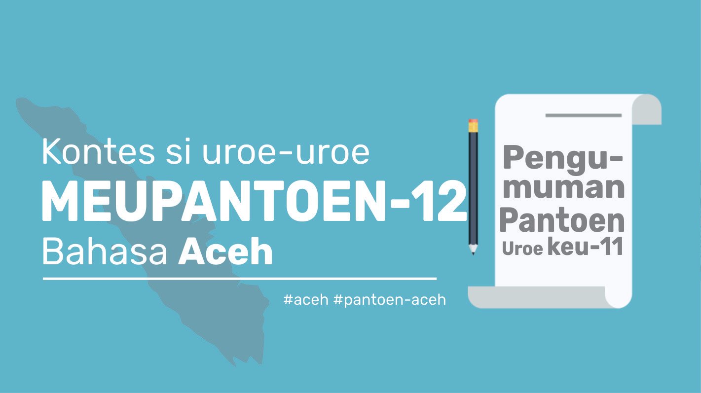 Kontes Meupantoen Dalam Bahasa Aceh 12 Pengumuman Kontes 11