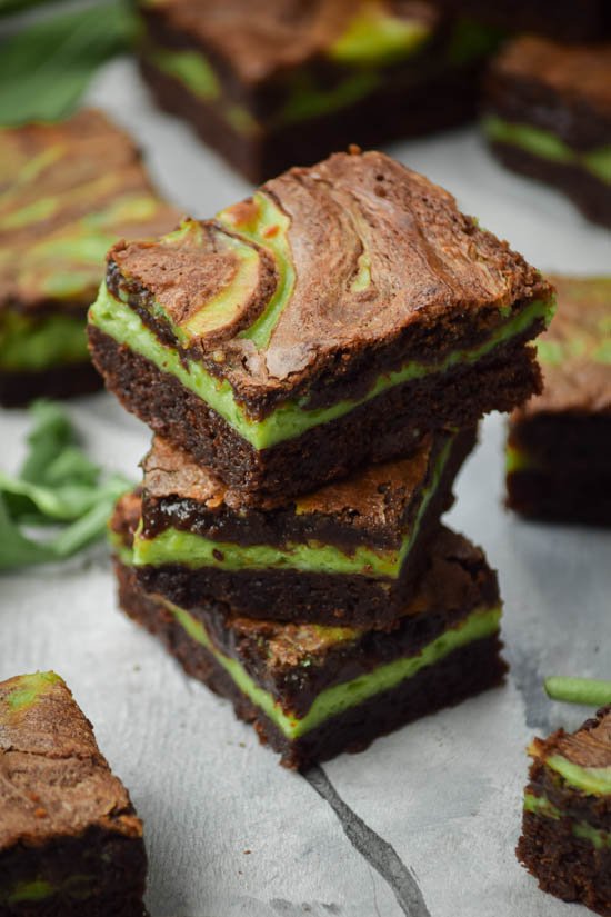 All-Natural Mint Chocolate Chip Cheesecake Swirl Brownies (9).jpg