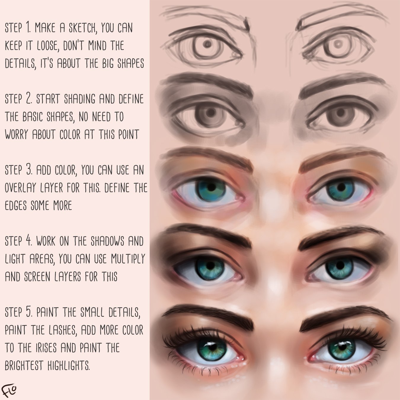 Watch 3 Ways to Paint Eyes video Watch 3 Ways to Paint Eyes video