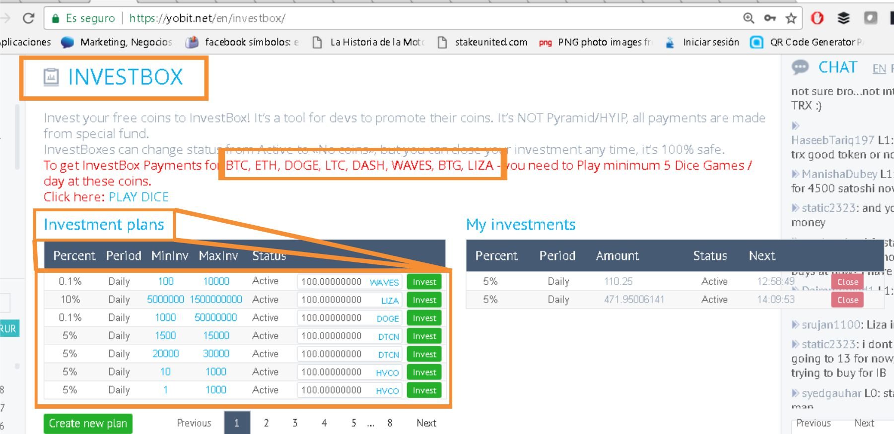 Liza Fever Investbox 10 Daily In Yobit Steemkr