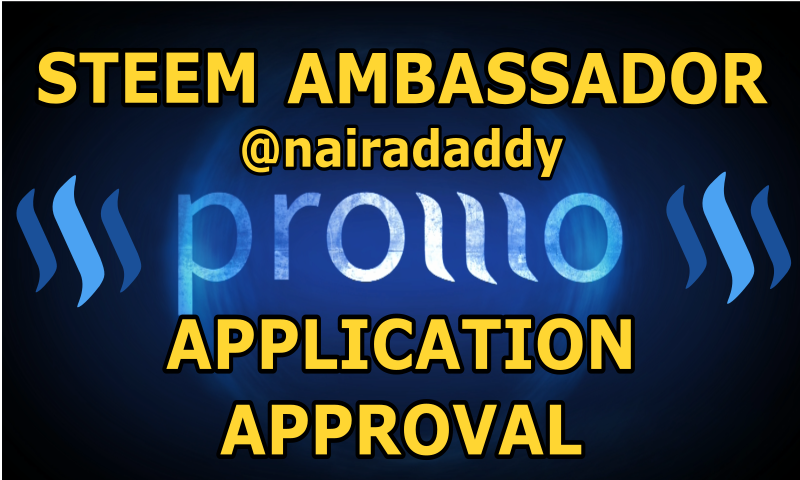 Steem Ambassador approval nairadaddy.png