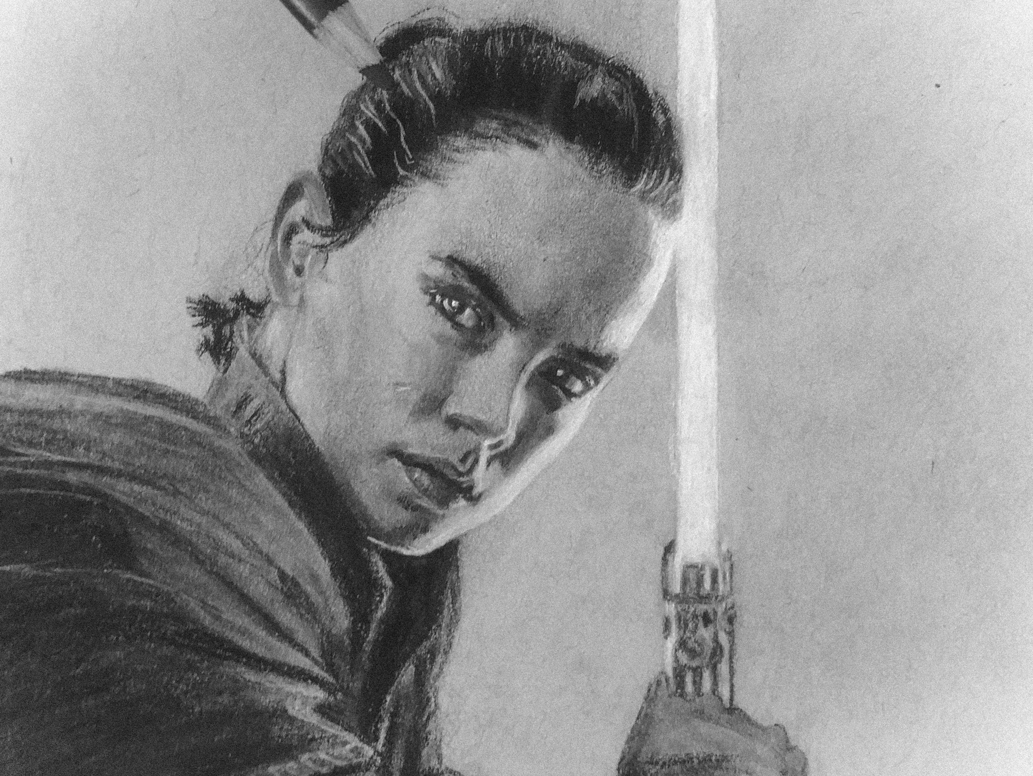 Drawing Rey Daisy Ridley The Last Jedi