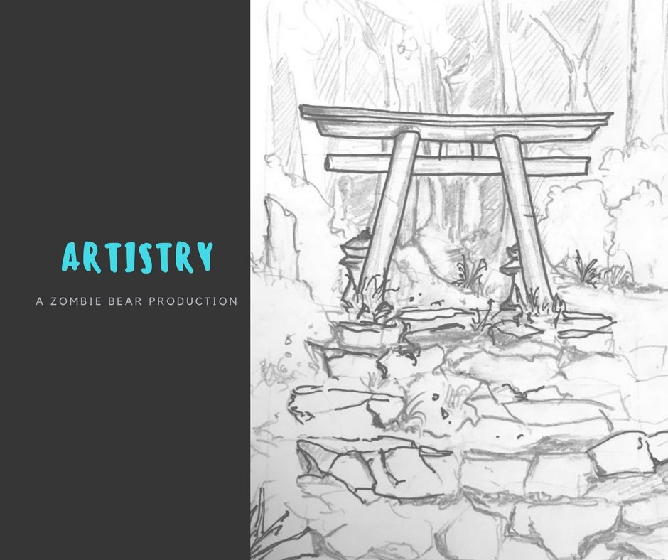 artistry (A Zombie Bear Poetry/Sketch Collaboration)