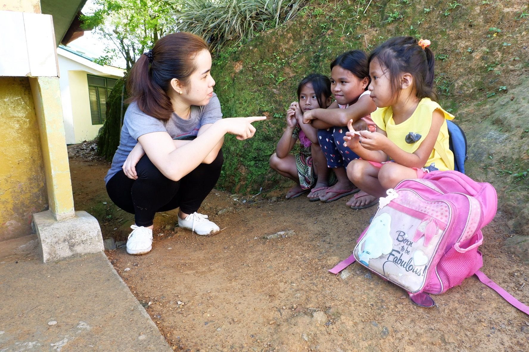 Gail with Rachelle, Sarah and Jessel.JPG