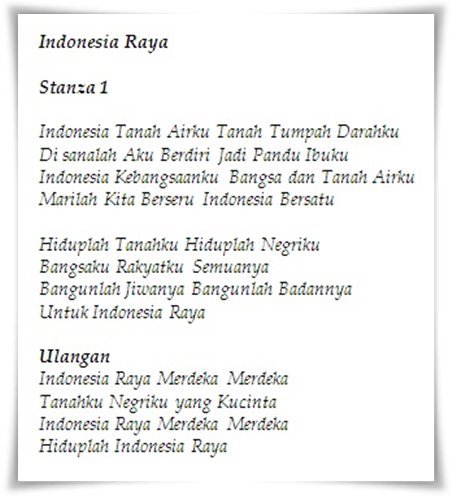 Event Nasional Hmi Tambah Lirik Lagu Indonesia Raya Steemkr