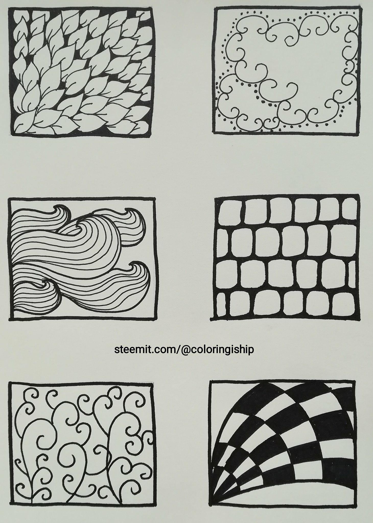 Doodle Tutorial For Complete Beginners Sample Doodle Patterns And