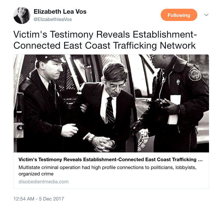 Elizabeth Lea Vos on Twitter   Victim s Testimony Reveals Establishment Connected East Coast Trafficking Network https   t.co 9LJkRZhDqD .png