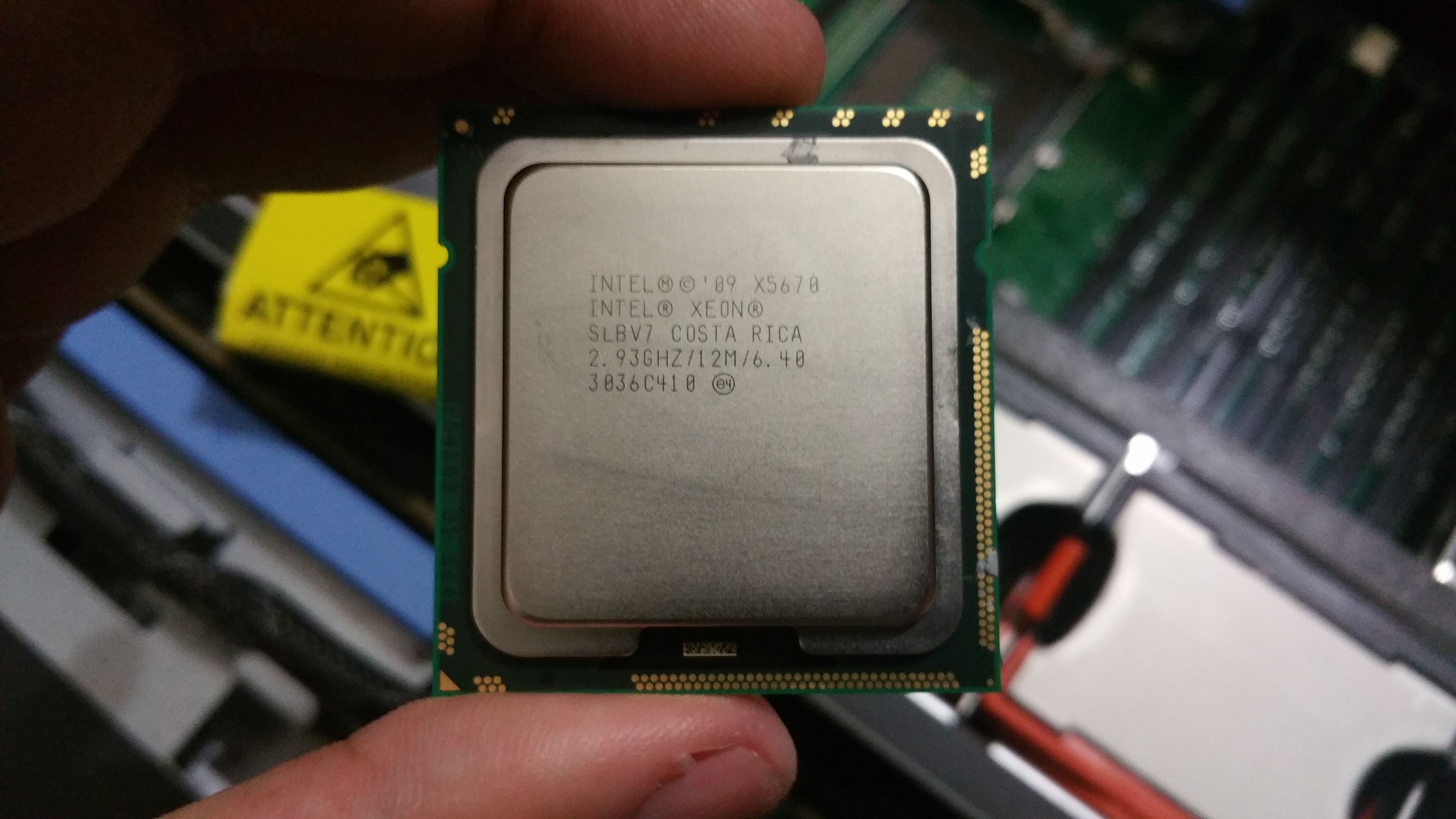 Received the two Intel Xeon X5670 today! 12 threads per CPU! Let's ...