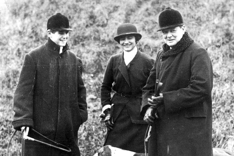 Winston & Randolph Churchil with Coco.jpg