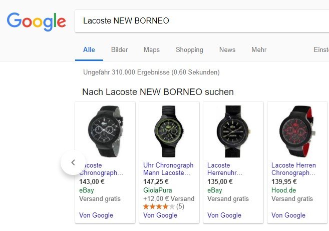 lacoste watch original price