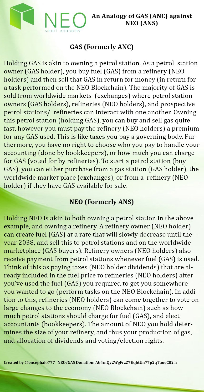 NEO vs GAS