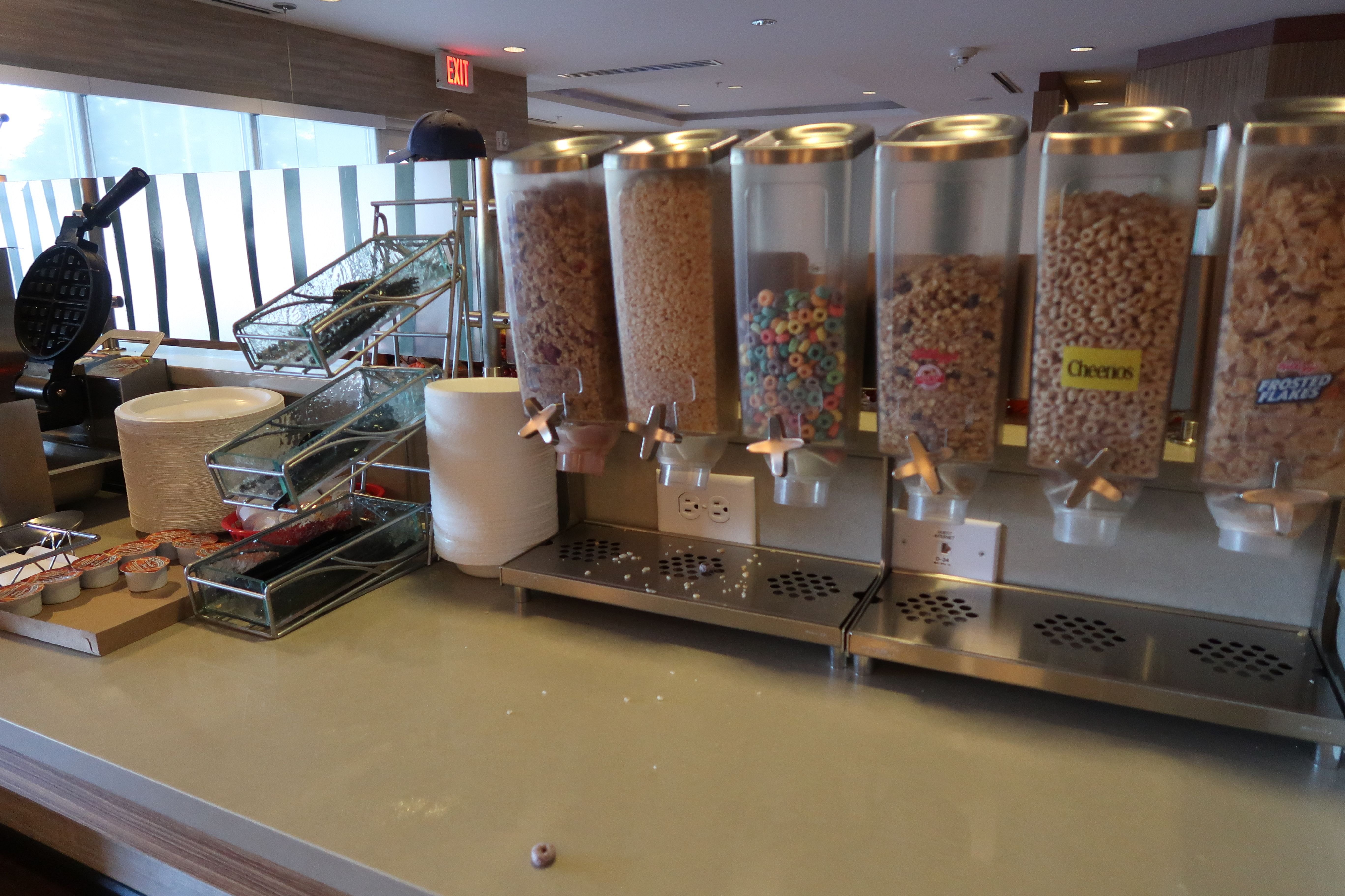 Ceral breakfast bar Towneplace Suites Marriott in Auburn, Alabama!.JPG