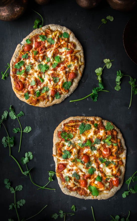 Individual Indian Tikka Masala Pizzas with Whole Wheat Crust (Vegan)4.jpg