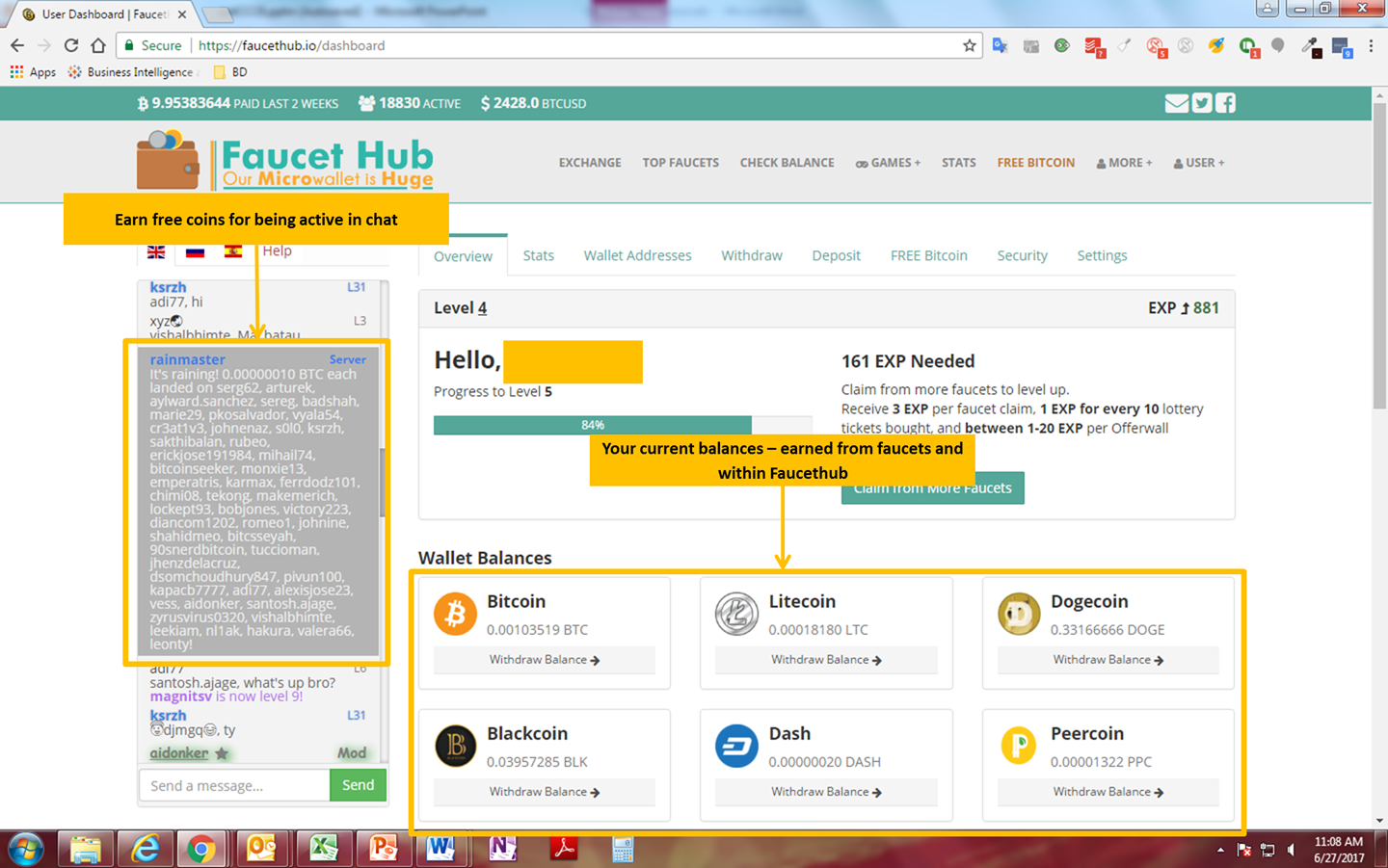 How to get faucethub bitcoin address