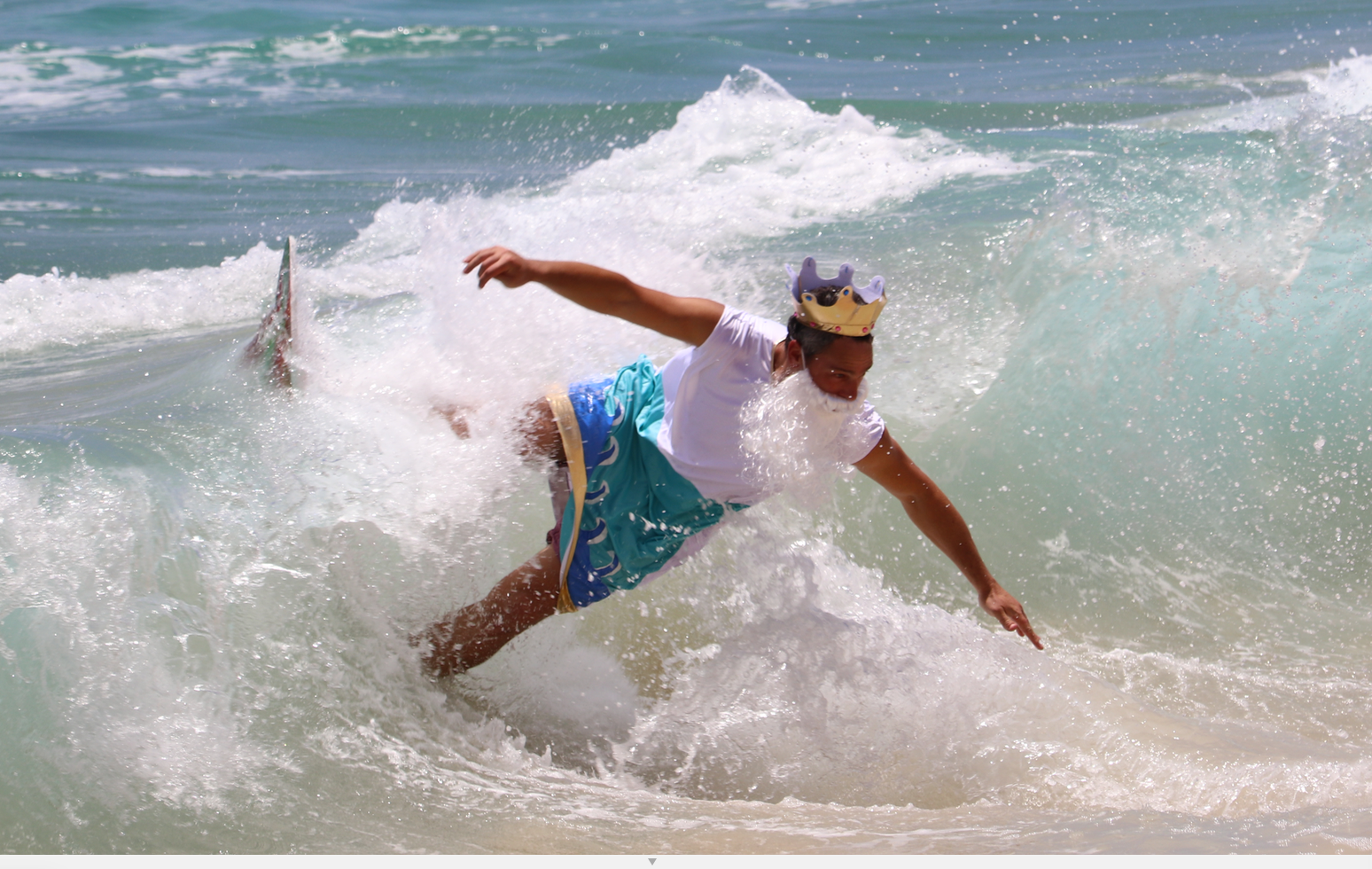 Makena Beach Maui - Skimming with the King!