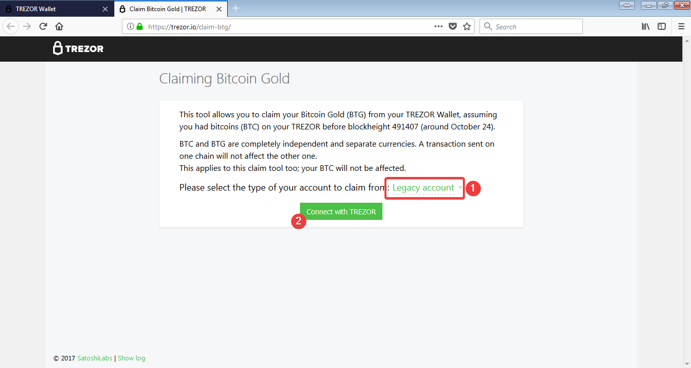How To Claim Btg On Ledger Nano X Bitcoin Gold Trezor Safe - 