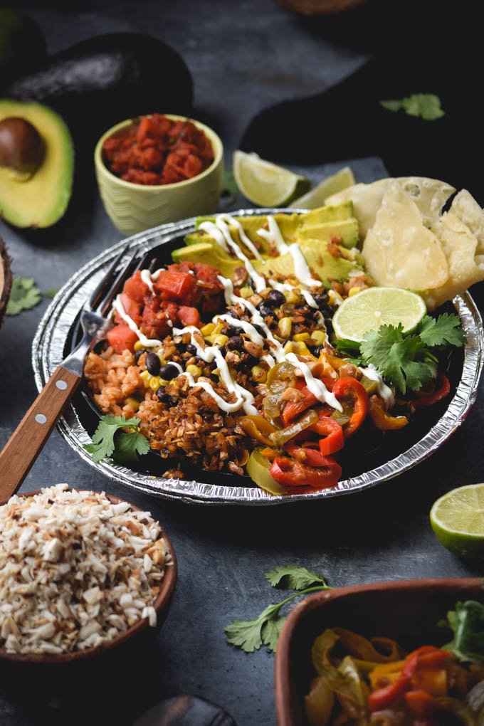 Fiesta Taco Salad Bowls w/ Vegan Bacon Bits Food Photo Shoot — Steemit