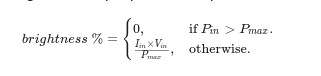 led broken equation