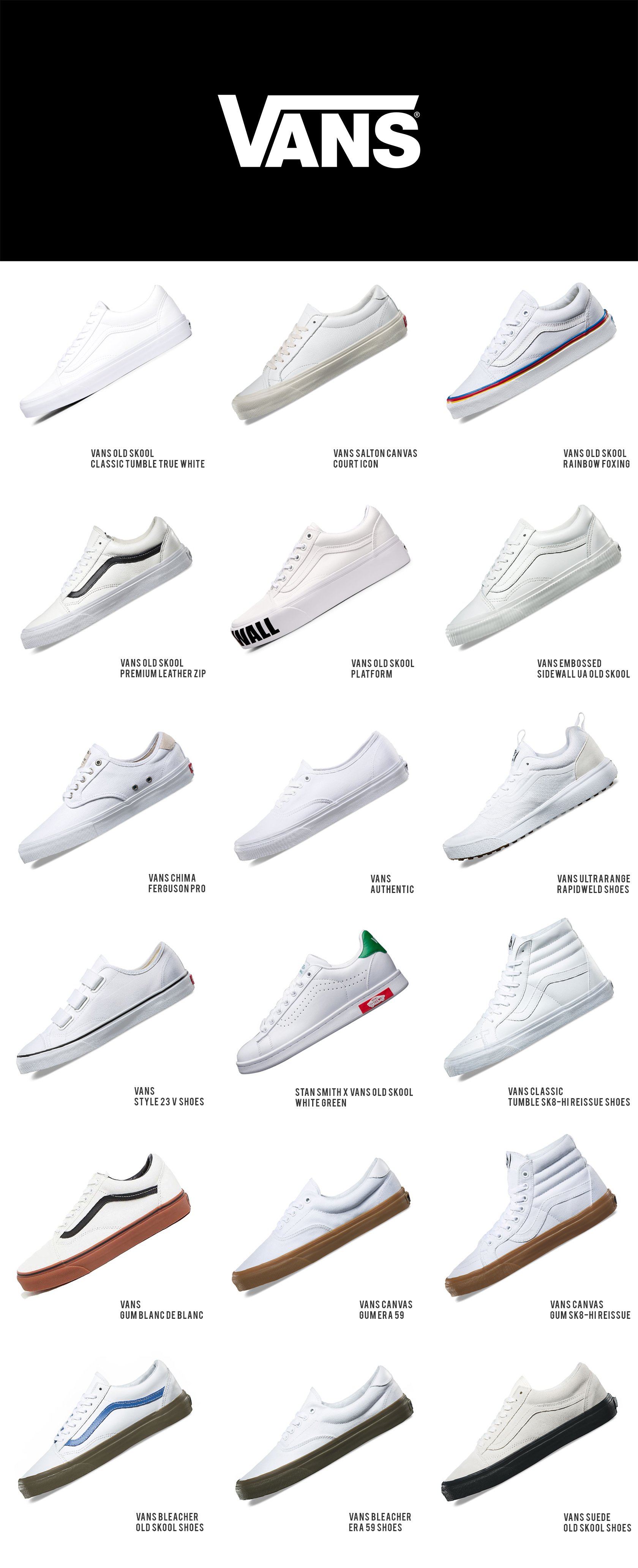 vans shoe guide