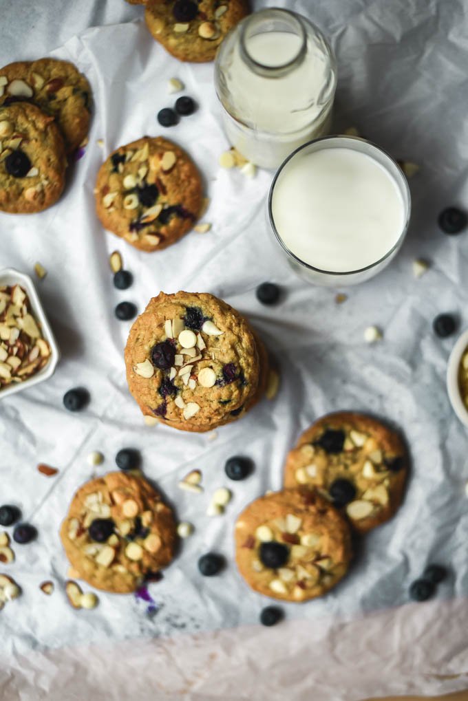 Blueberry White Chocolate Almond Oatmeal Cookies (6).jpg