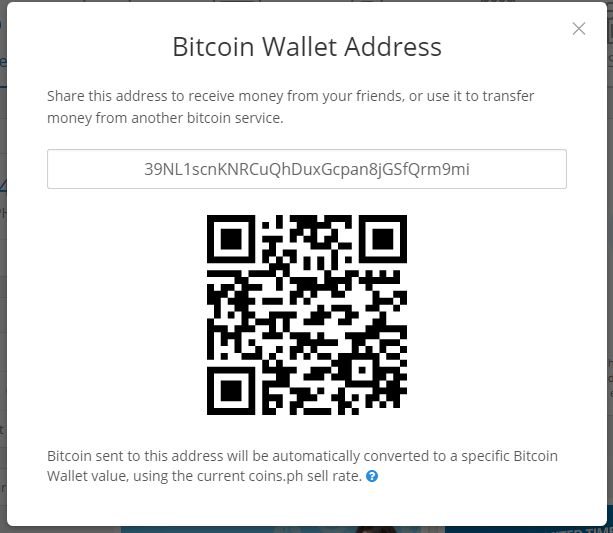 How to get bitcoin wallet address coinsph