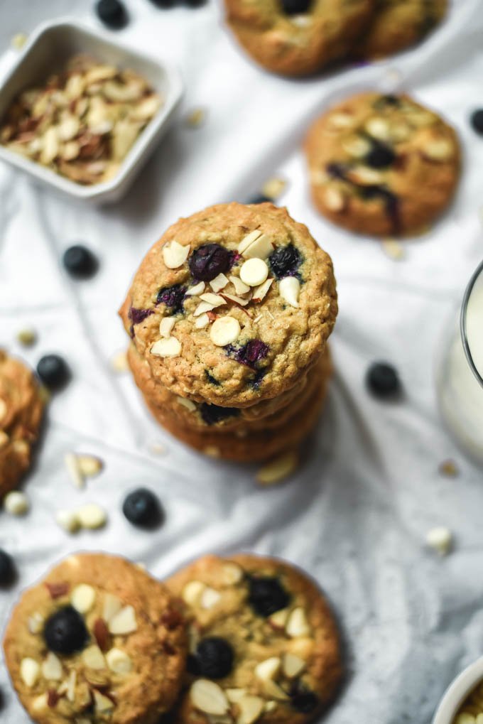 Blueberry White Chocolate Almond Oatmeal Cookies (10).jpg