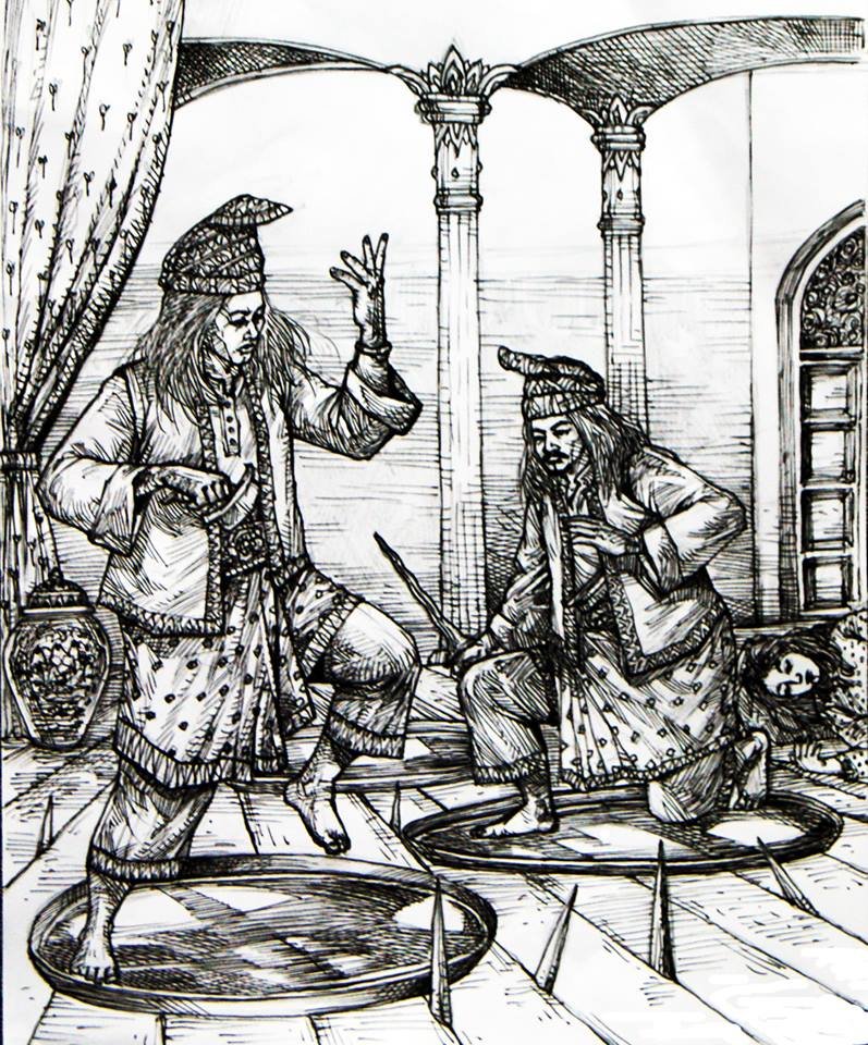 The Legend Malaysian Warriors Hang Tuah And Hang Jebat Fight Again 7 Day 7 Night Sketching By Ghafar Bahari Malaysia Steemkr