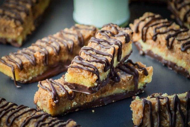 Chocolate & Toasted Coconut Somoas Cookie Bars..jpg