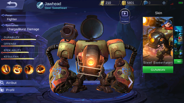 Hero Review 9 Mobile Legend Hero Steel Sweetheart Jawhead