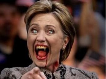 Image result for hillary evil