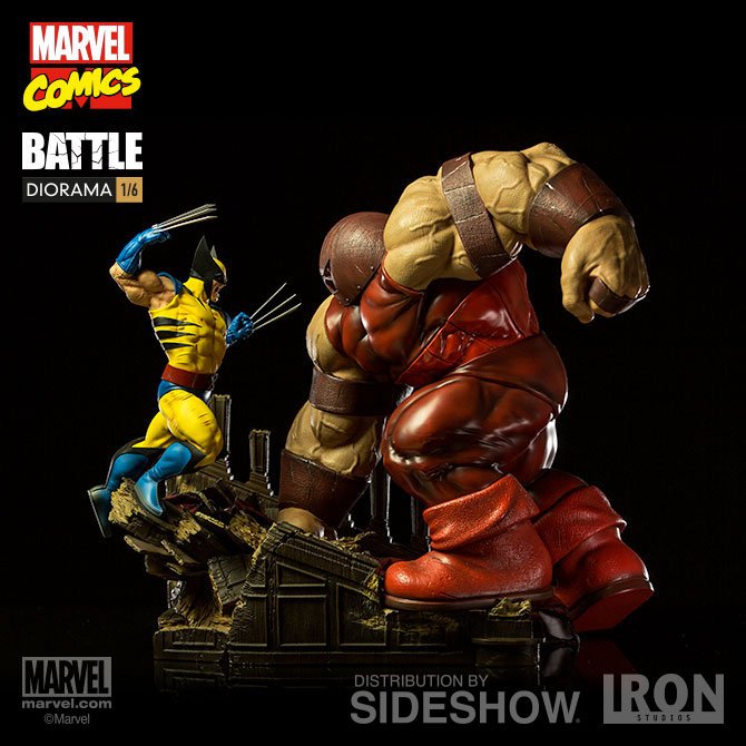 iron studios wolverine vs juggernaut