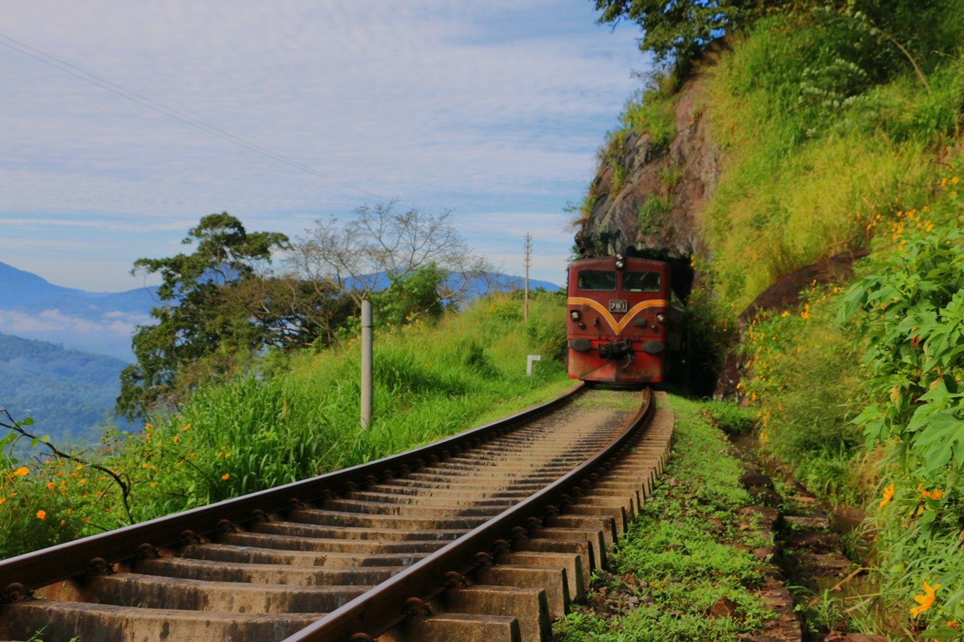 Beautiful railway station in pattipola