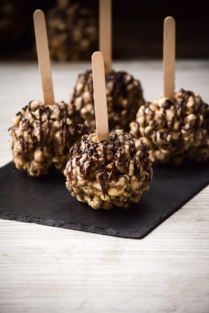 Chocolate Drizzled Black Sesame Popcorn Balls (6).jpg