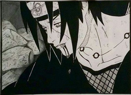 I Completed Itachi Uchiha Drawing It Should Be Trending