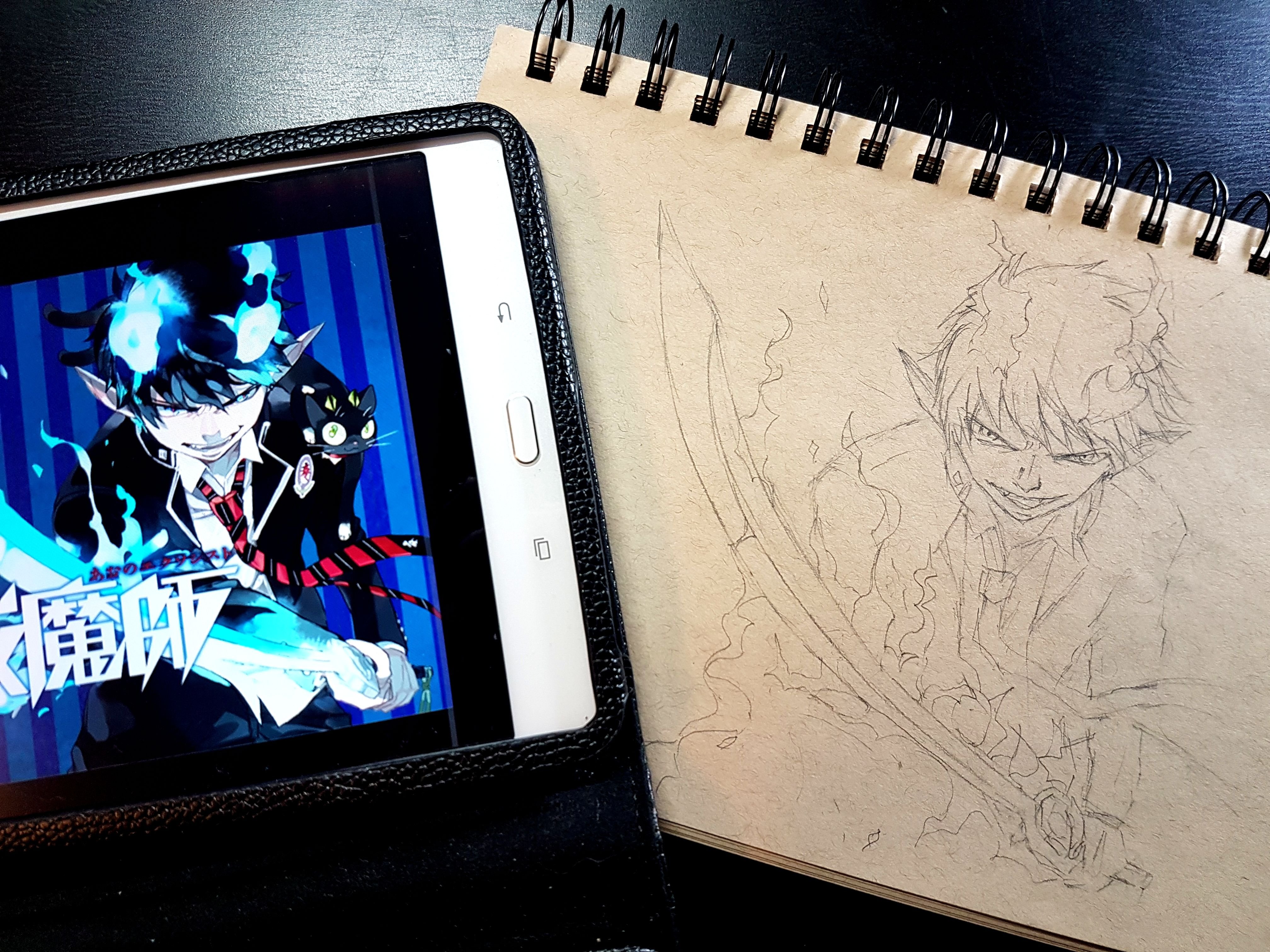 Wip Of Blue Exorcist Fan Art 下描き奥村 燐