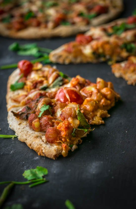 Individual Indian Tikka Masala Pizzas with Whole Wheat Crust (Vegan)0.jpg