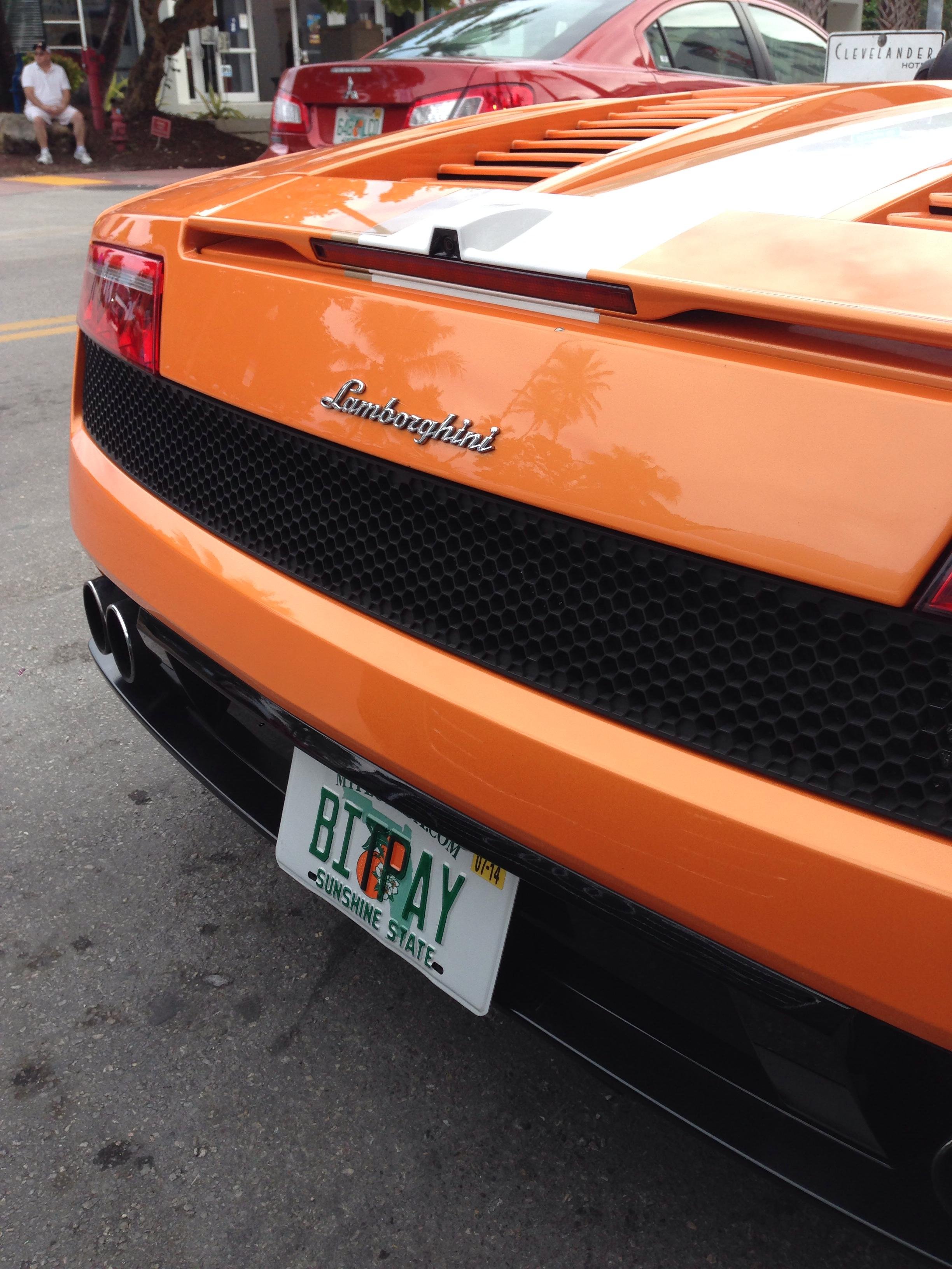 Lamborghini Bitcoin License Plate - 