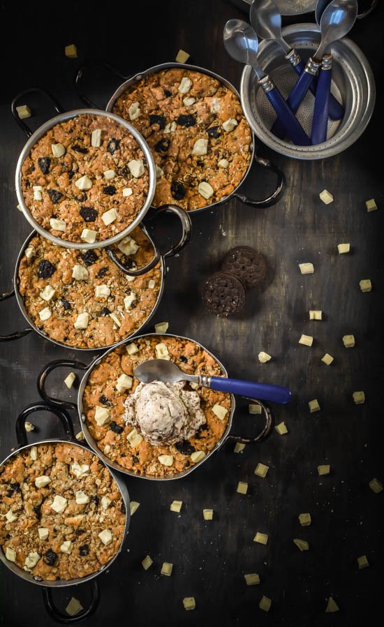 Deep Dish Oreo White Chocolate Oatmeal Skillet Cookies,.jpg