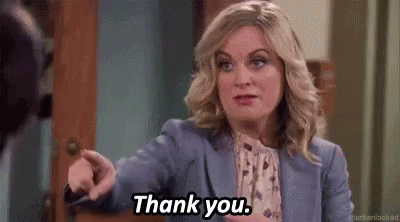 thank you leslie knope.gif