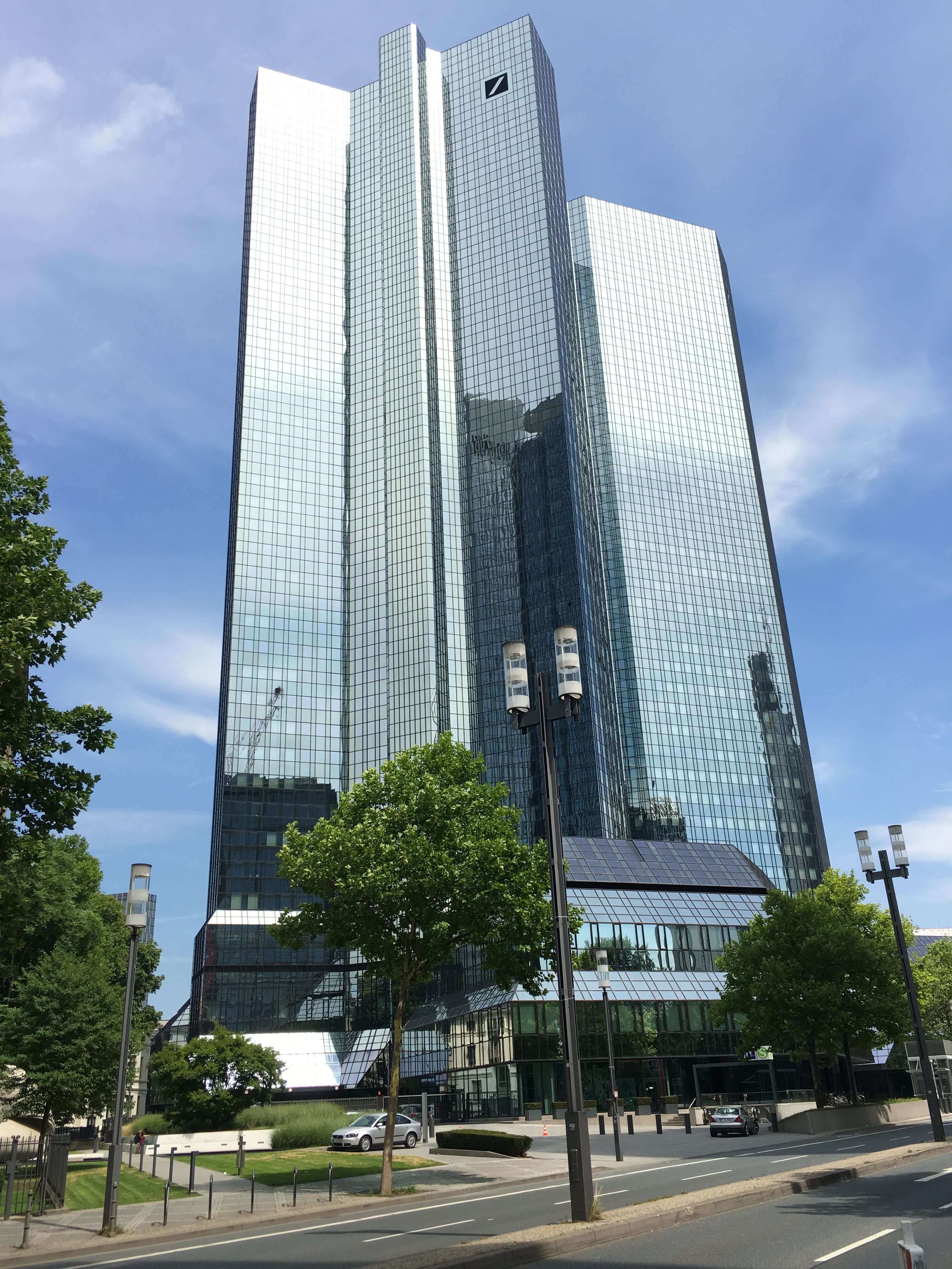 Deutsche Bank Twintowers Zwillingsturme In Frankfurt Main