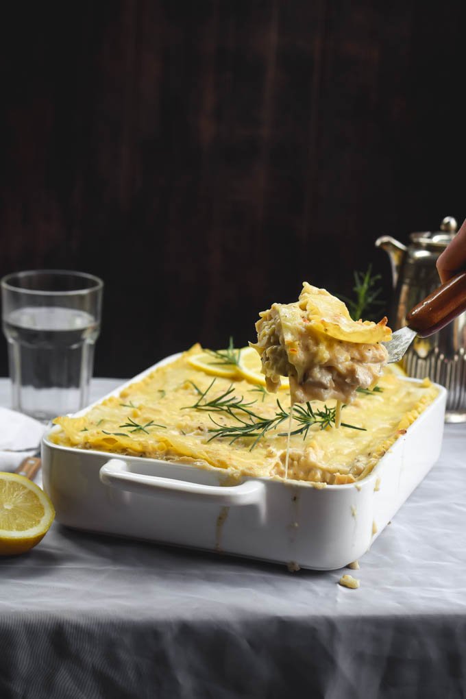 Rosemary Lemon Alfredo Chicken & Cauliflower Lasagna..jpg