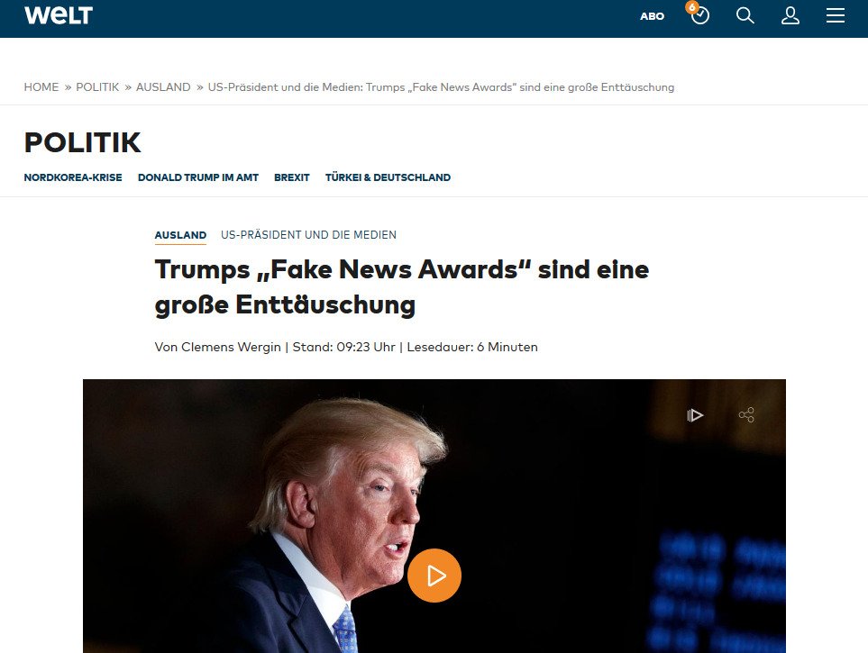 US Präsident und die Medien  Trumps „Fake News Awards“ sind eine große Enttäuschung   WELT.jpg