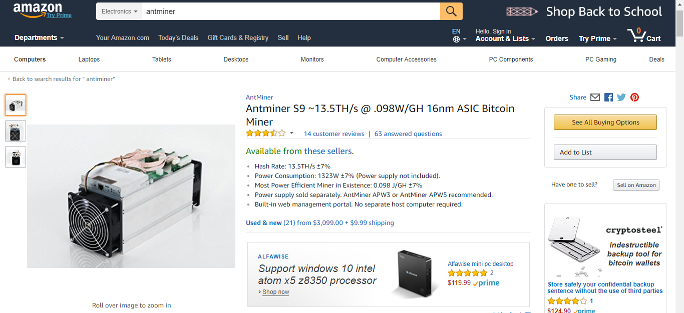 asic miner amazon